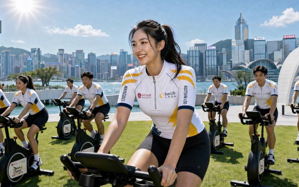 Ride To Shine HK smart bike event